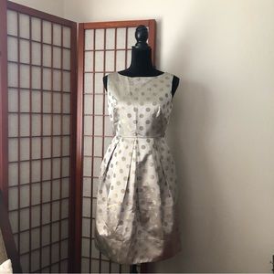 Polka Dot Fit & Flare Cocktail Dress